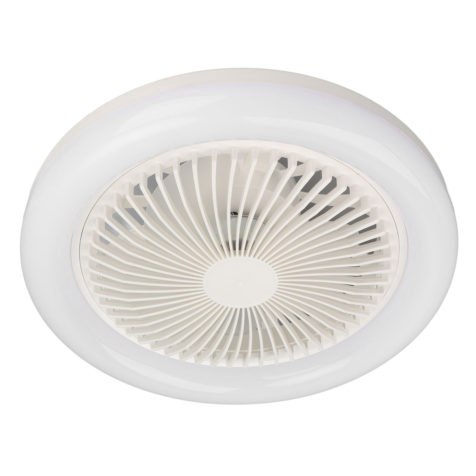 9.8in LED Ceiling Fan Light Quiet 3 Gears Ceiling Fan with E27 Lamp for Living Room 86-265V White V1294-YM3119220141711-0421