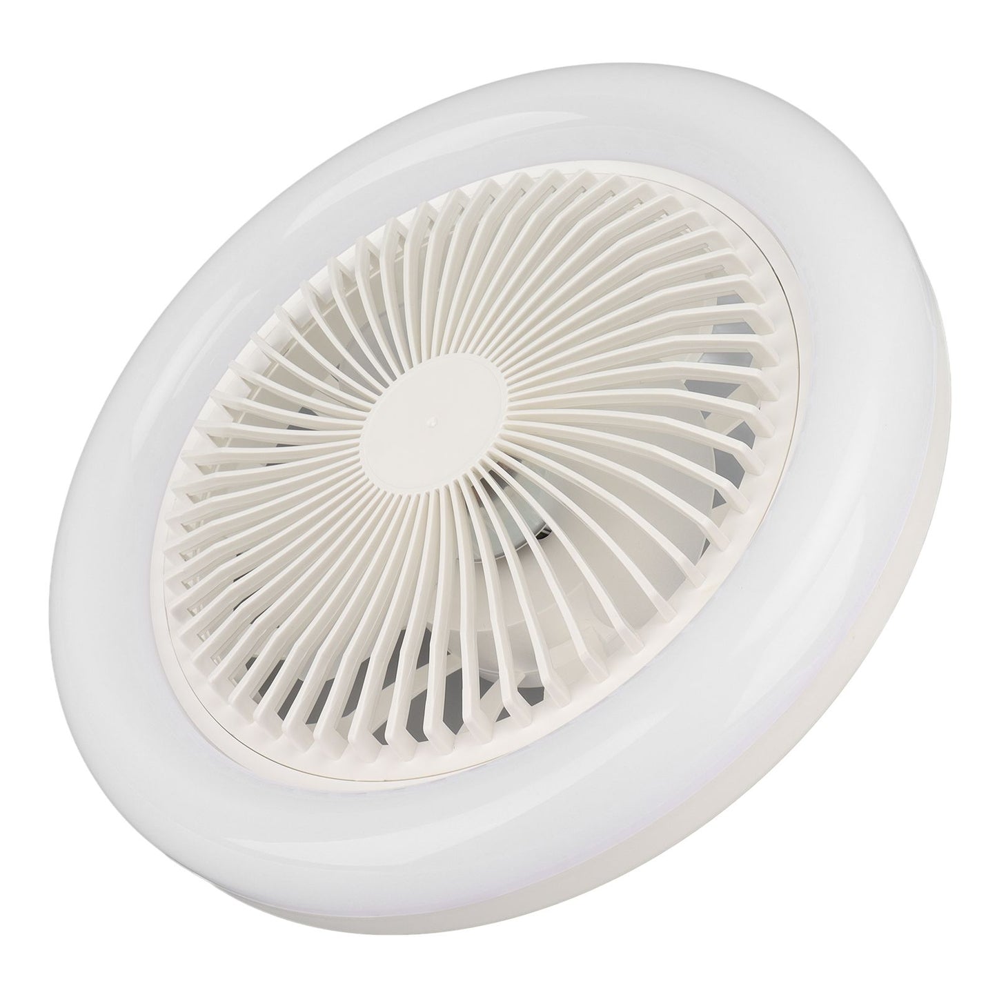 9.8in LED Ceiling Fan Light Quiet 3 Gears Ceiling Fan with E27 Lamp for Living Room 86-265V White V1294-YM3119220141711-0421