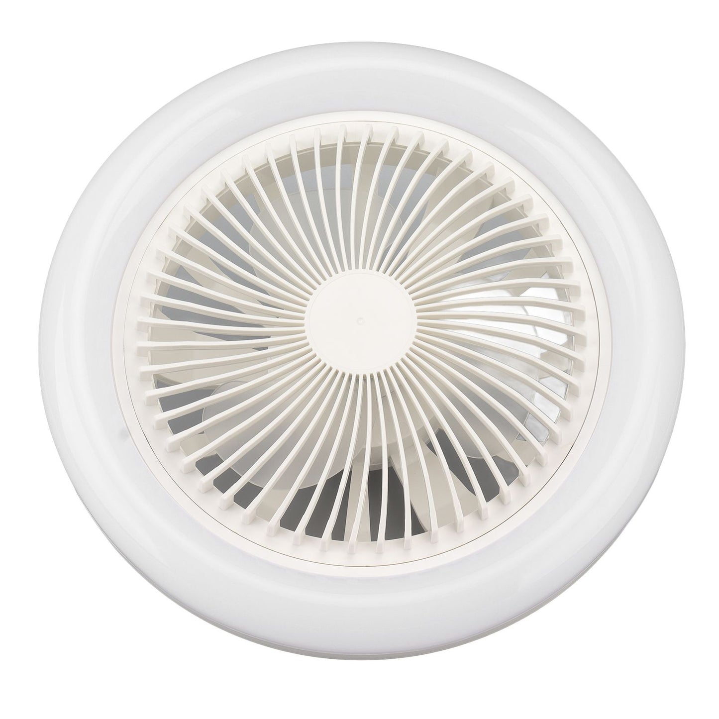 9.8in LED Ceiling Fan Light Quiet 3 Gears Ceiling Fan with E27 Lamp for Living Room 86-265V White V1294-YM3119220141711-0421
