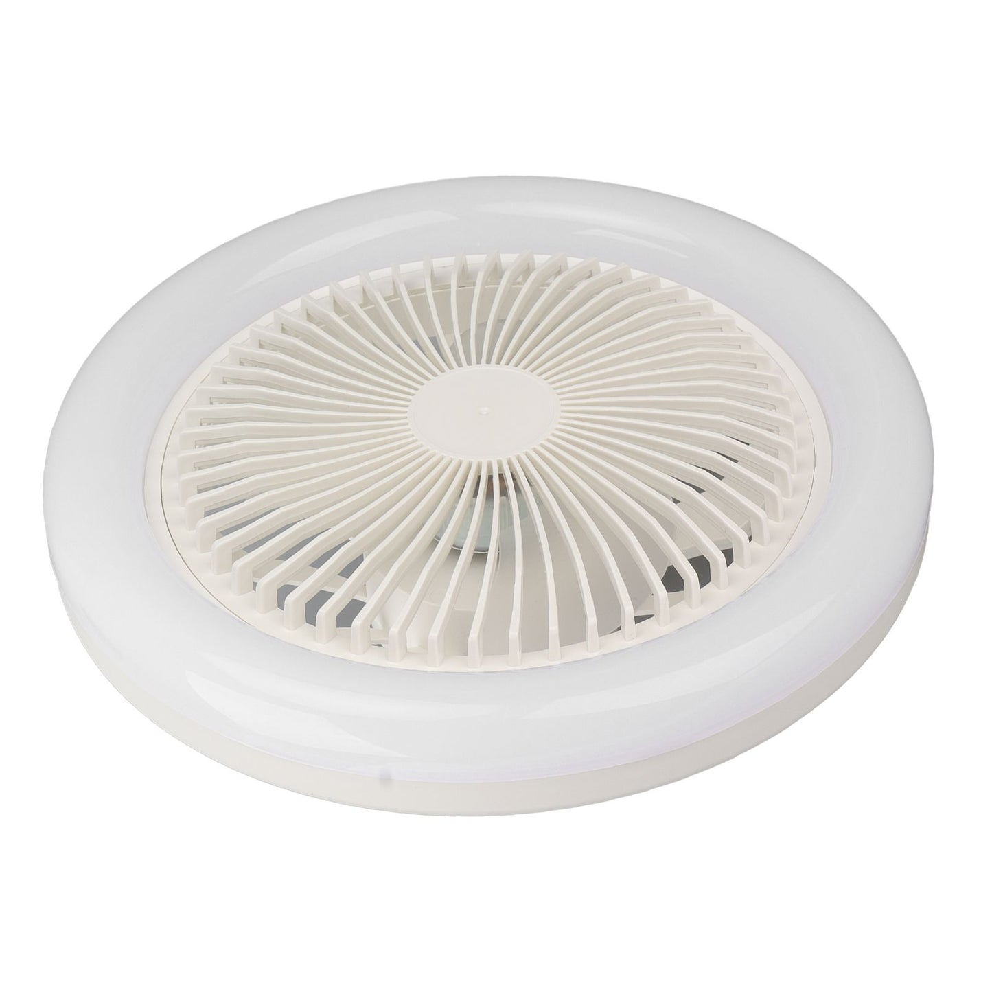 9.8in LED Ceiling Fan Light Quiet 3 Gears Ceiling Fan with E27 Lamp for Living Room 86-265V White V1294-YM3119220141711-0421