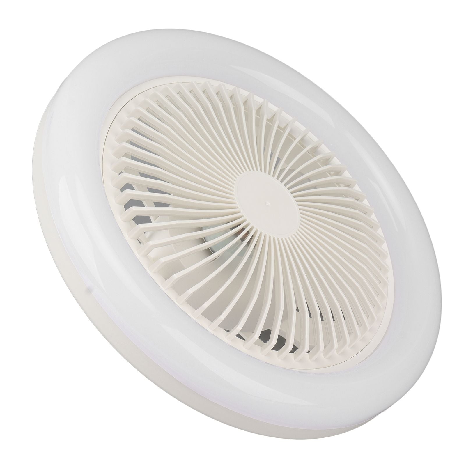 9.8in LED Ceiling Fan Light Quiet 3 Gears Ceiling Fan with E27 Lamp for Living Room 86-265V White V1294-YM3119220141711-0421