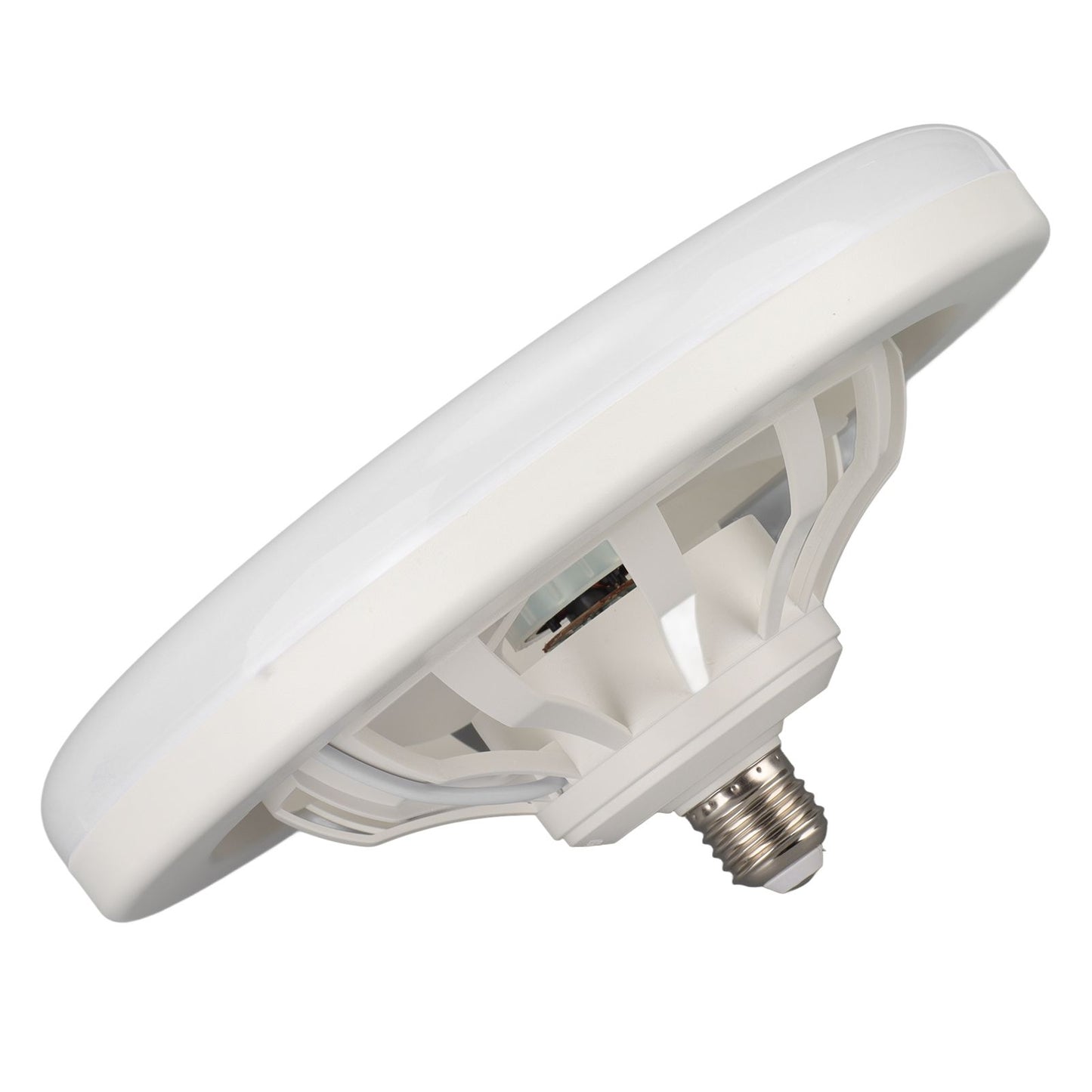 9.8in LED Ceiling Fan Light Quiet 3 Gears Ceiling Fan with E27 Lamp for Living Room 86-265V White V1294-YM3119220141711-0421