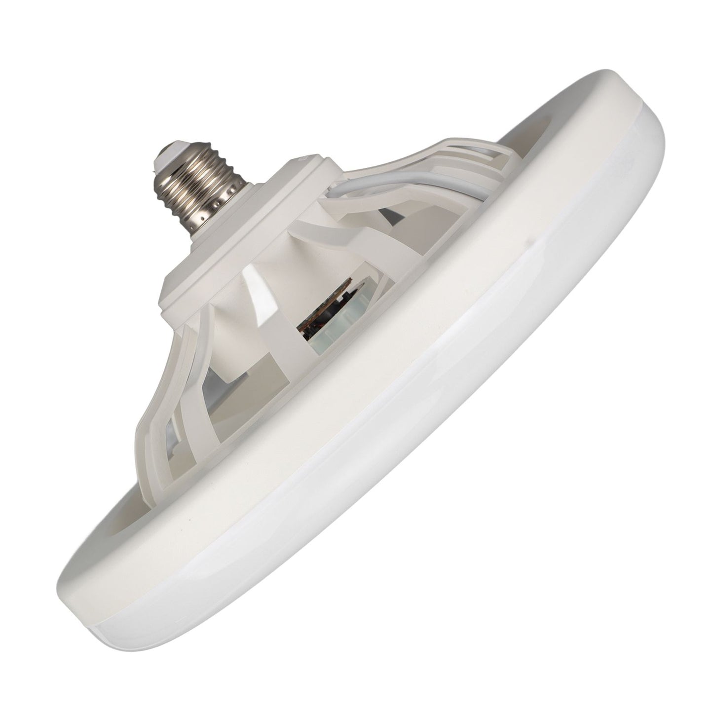 9.8in LED Ceiling Fan Light Quiet 3 Gears Ceiling Fan with E27 Lamp for Living Room 86-265V White V1294-YM3119220141711-0421