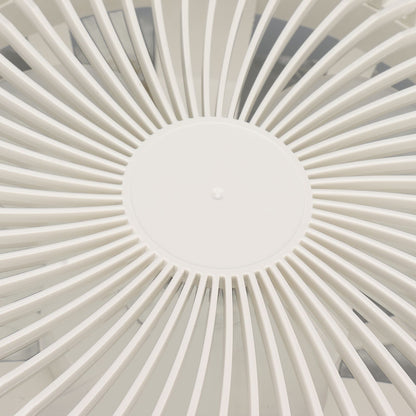 9.8in LED Ceiling Fan Light Quiet 3 Gears Ceiling Fan with E27 Lamp for Living Room 86-265V White V1294-YM3119220141711-0421