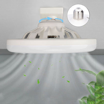 9.8in LED Ceiling Fan Light Quiet 3 Gears Ceiling Fan with E27 Lamp for Living Room 86-265V White V1294-YM3119220141711-0421