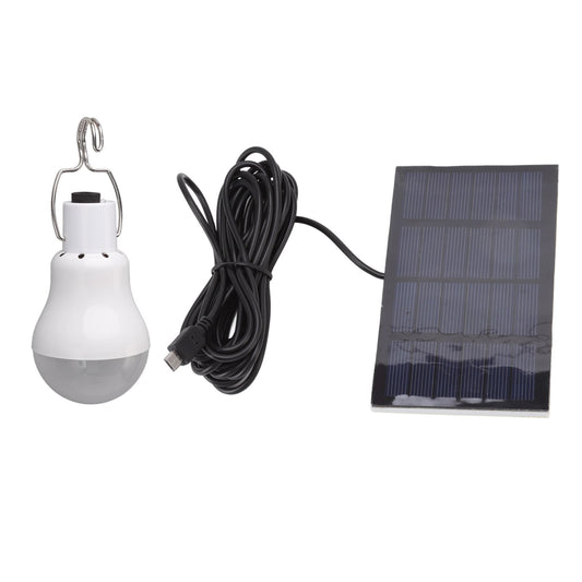 Portable Solar LED Light Bulb Rechargeable Solar Light Bulb for Outdoor Hiking Fishing Camping Tent V1294-YM3119220142011-0421