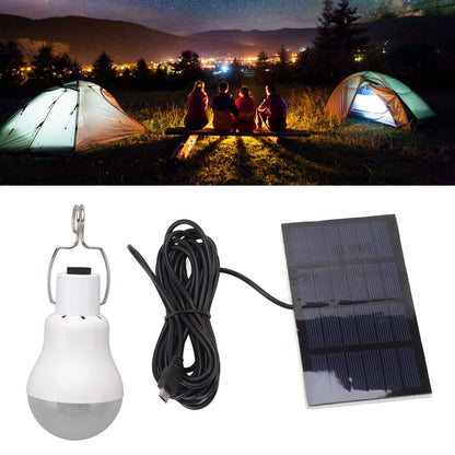 Portable Solar LED Light Bulb Rechargeable Solar Light Bulb for Outdoor Hiking Fishing Camping Tent V1294-YM3119220142011-0421