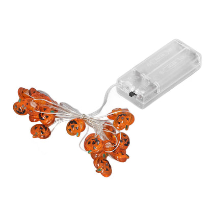 Pumpkin Lights String 2m Long 20pcs LED Copper Wire DIY Battery Powered Decorative Halloween Decor for Indoor V1294-YM3119220142911-0421