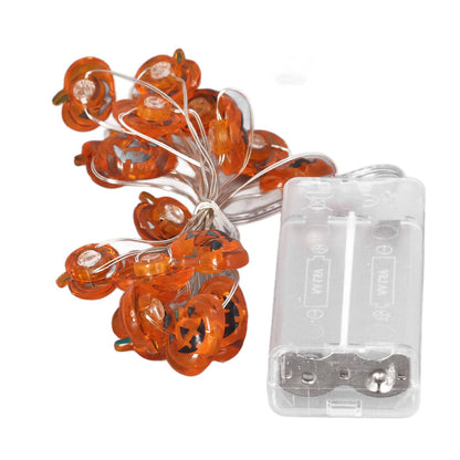 Pumpkin Lights String 2m Long 20pcs LED Copper Wire DIY Battery Powered Decorative Halloween Decor for Indoor V1294-YM3119220142911-0421