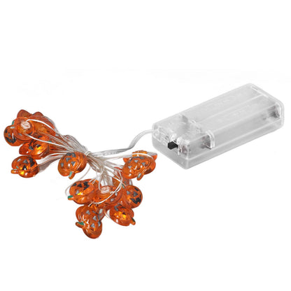 Pumpkin Lights String 2m Long 20pcs LED Copper Wire DIY Battery Powered Decorative Halloween Decor for Indoor V1294-YM3119220142911-0421