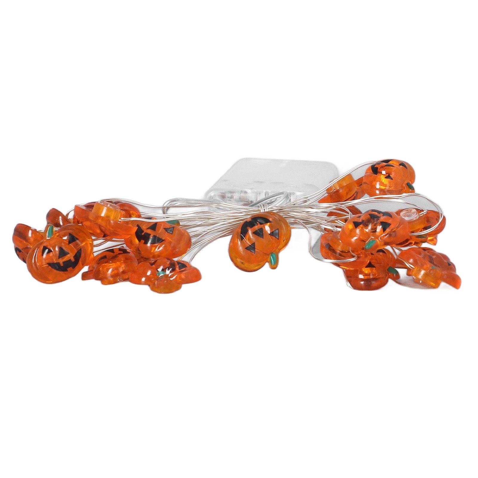 Pumpkin Lights String 2m Long 20pcs LED Copper Wire DIY Battery Powered Decorative Halloween Decor for Indoor V1294-YM3119220142911-0421