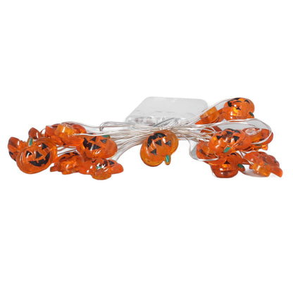 Pumpkin Lights String 2m Long 20pcs LED Copper Wire DIY Battery Powered Decorative Halloween Decor for Indoor V1294-YM3119220142911-0421