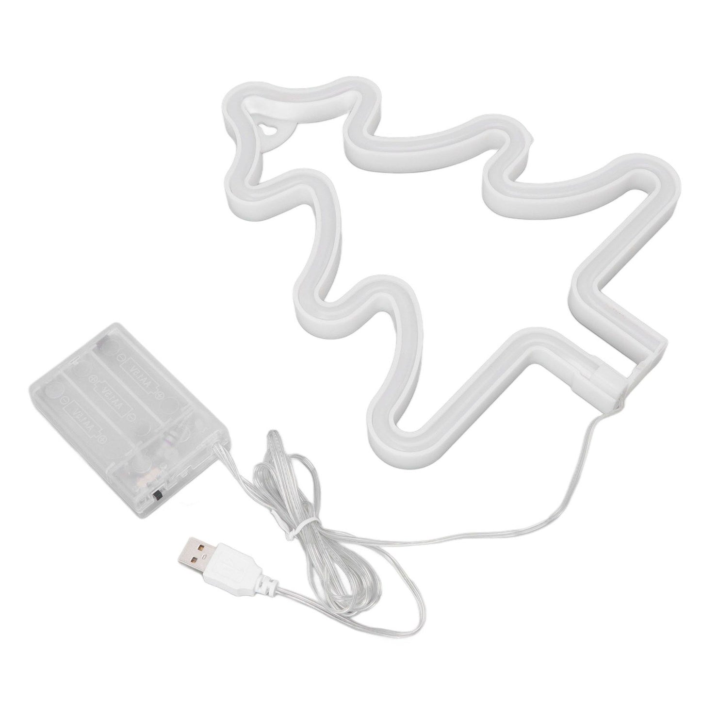 Christmas Neon Sign Christmas Tree Shape Neon Light USB Decorative Night Light for Desk Wall Display V1294-YM3119220144911-0421