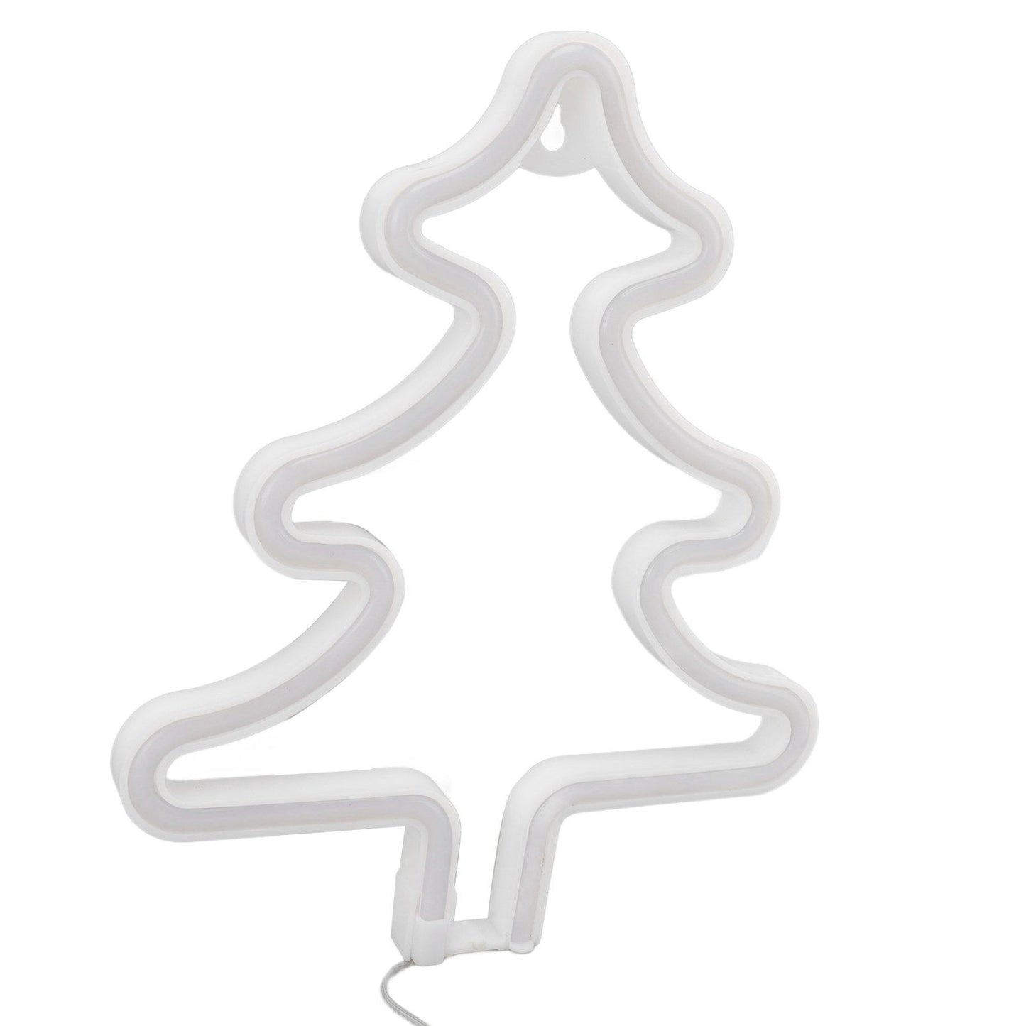 Christmas Neon Sign Christmas Tree Shape Neon Light USB Decorative Night Light for Desk Wall Display V1294-YM3119220144911-0421
