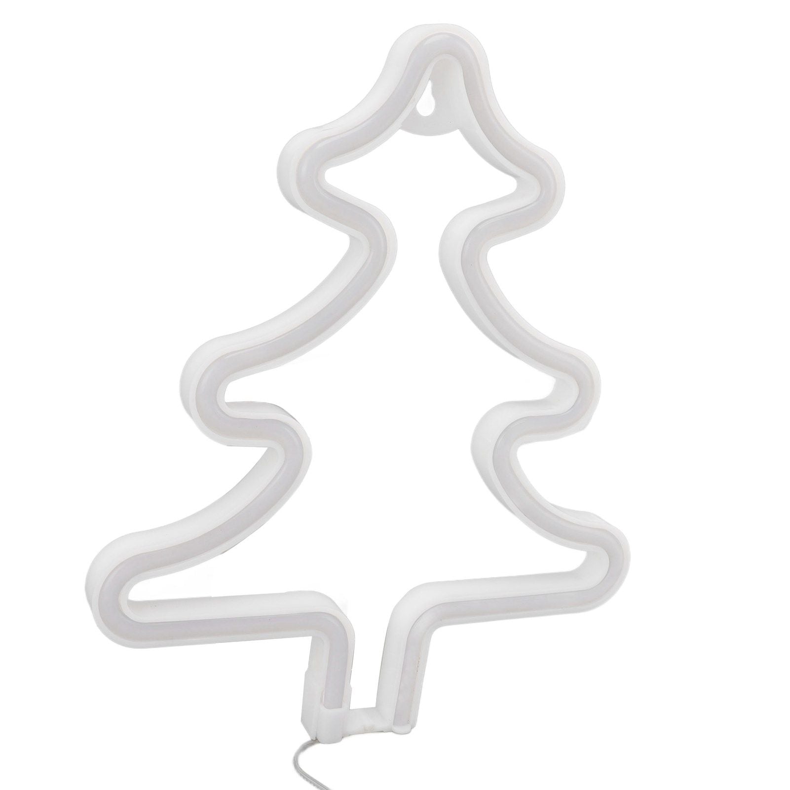 Christmas Neon Sign Christmas Tree Shape Neon Light USB Decorative Night Light for Desk Wall Display V1294-YM3119220144911-0421