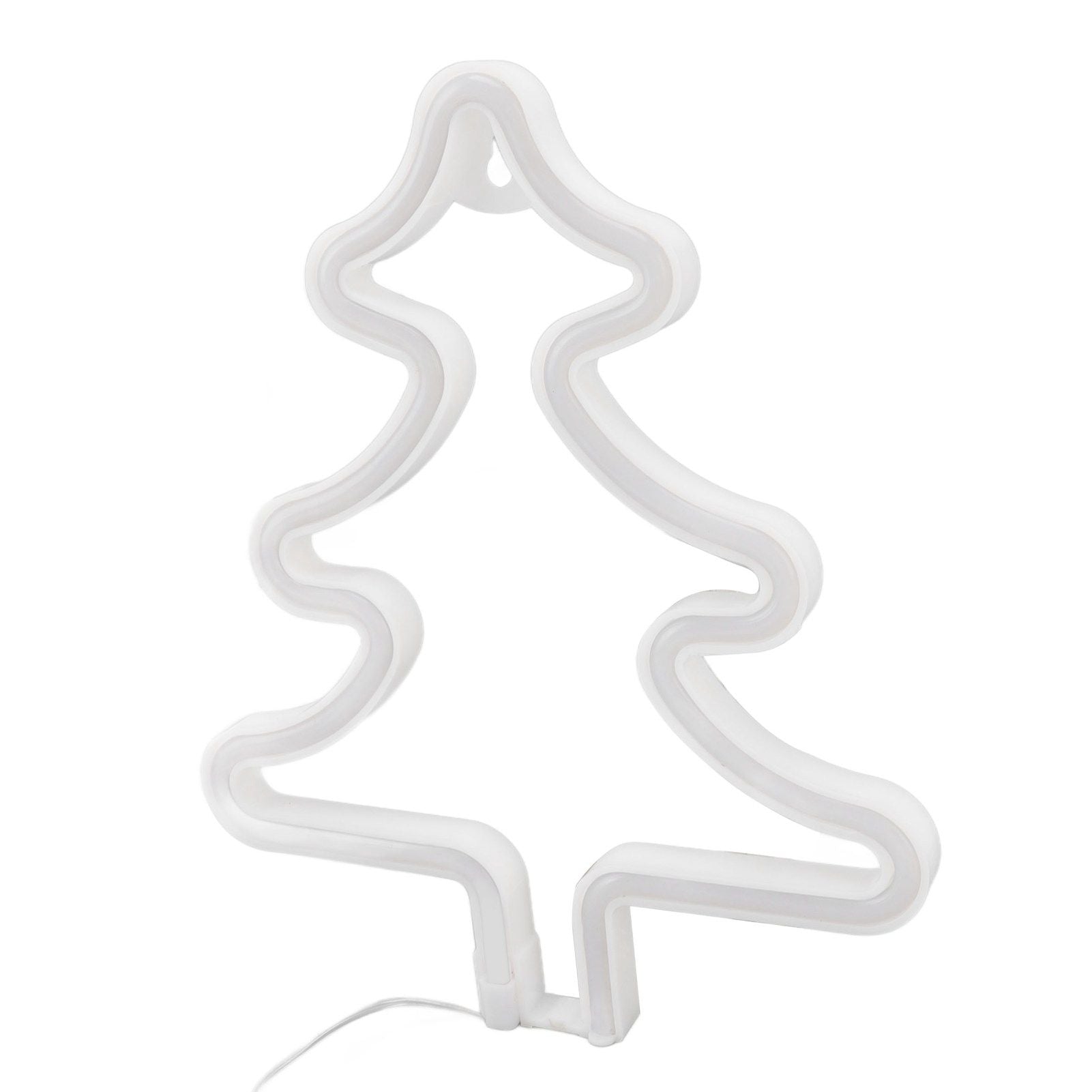 Christmas Neon Sign Christmas Tree Shape Neon Light USB Decorative Night Light for Desk Wall Display V1294-YM3119220144911-0421