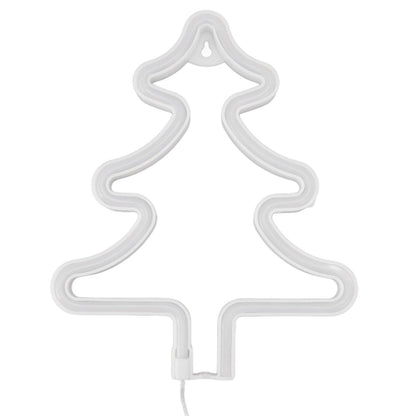 Christmas Neon Sign Christmas Tree Shape Neon Light USB Decorative Night Light for Desk Wall Display V1294-YM3119220144911-0421