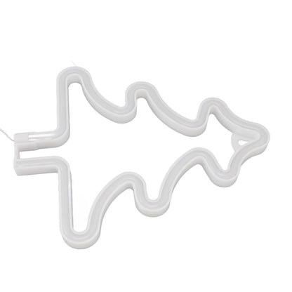 Christmas Neon Sign Christmas Tree Shape Neon Light USB Decorative Night Light for Desk Wall Display V1294-YM3119220144911-0421