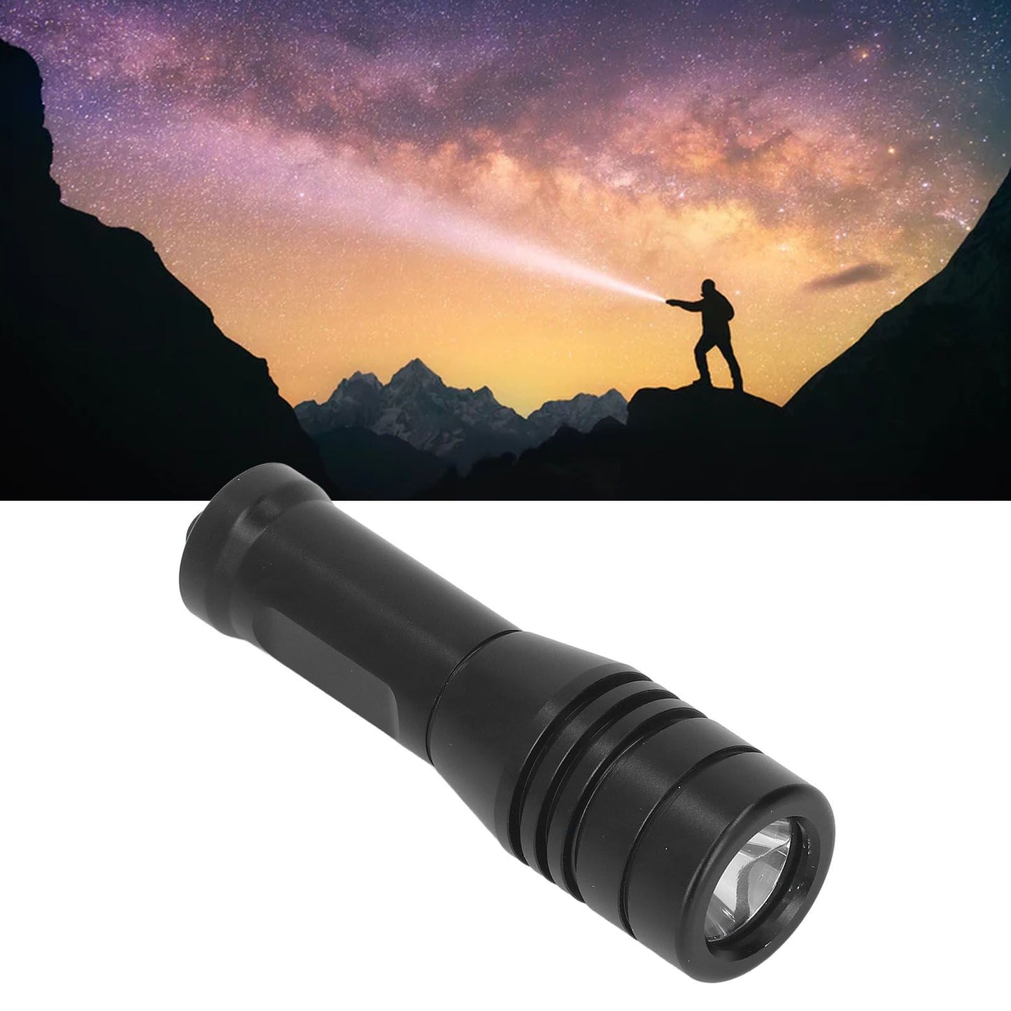 LED Diving Flashlight Aluminium Alloy IPX8 Waterproof White Light 800LM Underwater Flashlight for Underwater V1294-YM3119220145211-0421