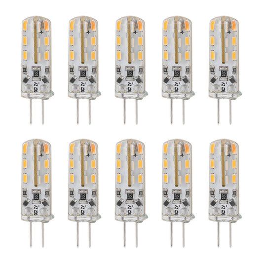 10pcs G4 LED Bulb 1.5W DC12V Warm White 3000K 110LM Bi Pin Light Bulbs LED for Cabinet Lighting Courtyard V1294-YM3119220145611-0421