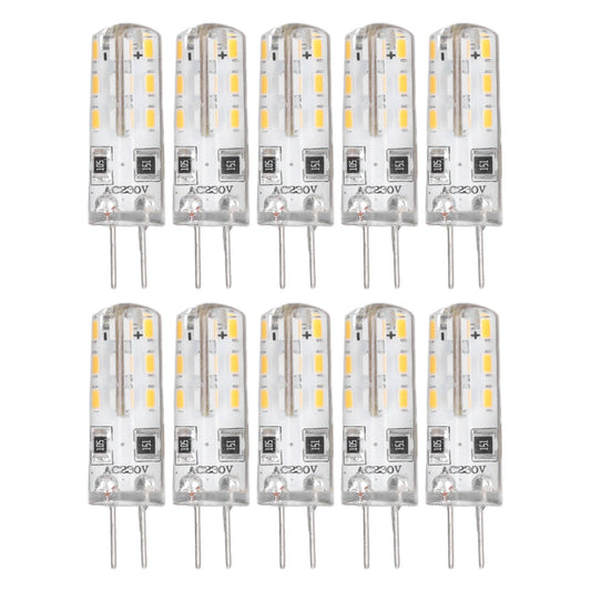 10 Pcs G4 LED Bulbs Bi Pin Base Silicone Warm White 3000K 1.5W AC220V 110LM Landscape Bulbs Replacement V1294-YM3119220145711-0421