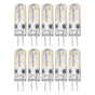 10 Pcs G4 LED Bulbs Bi Pin Base Silicone Warm White 3000K 1.5W AC220V 110LM Landscape Bulbs Replacement V1294-YM3119220145711-0421