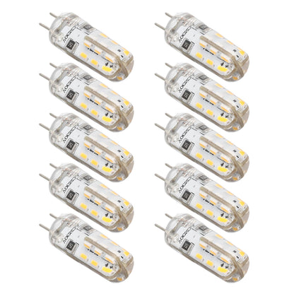 10 Pcs G4 LED Bulbs Bi Pin Base Silicone Warm White 3000K 1.5W AC220V 110LM Landscape Bulbs Replacement V1294-YM3119220145711-0421