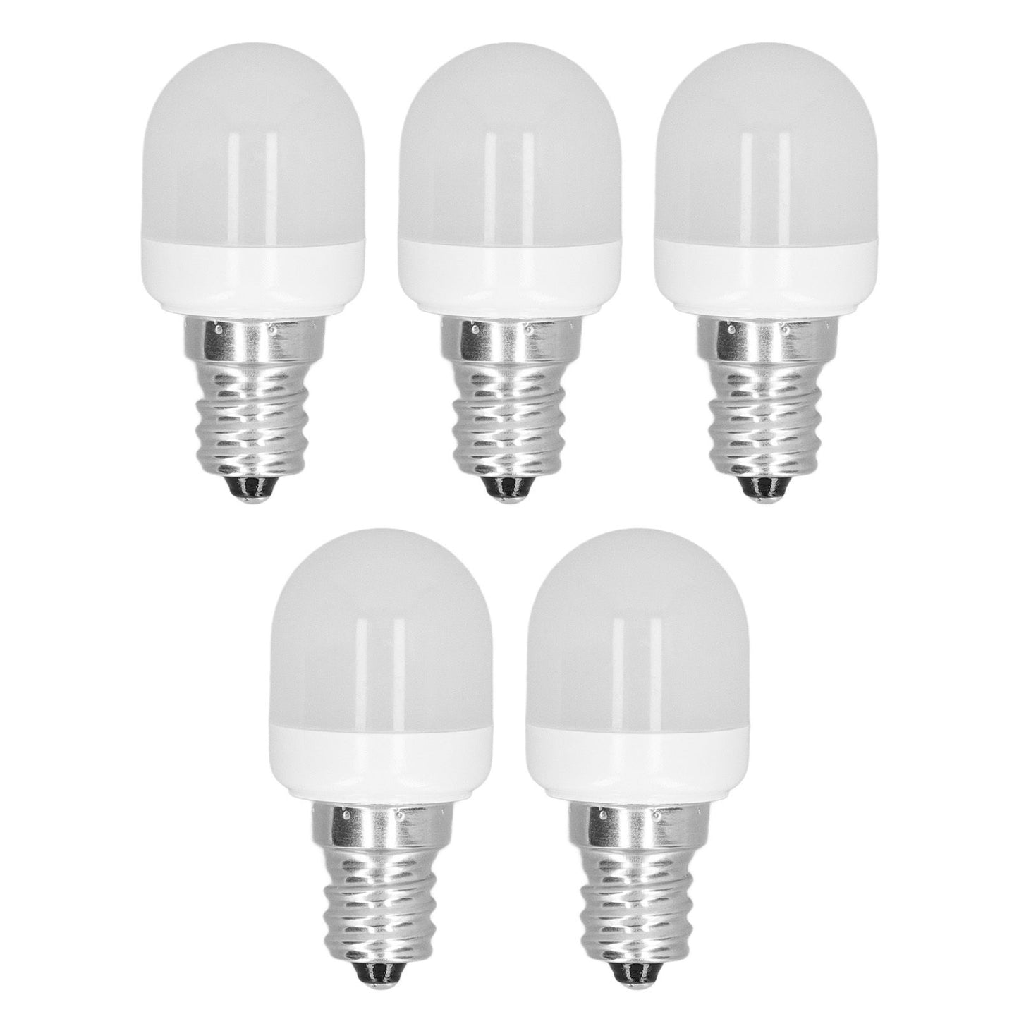 5Pcs Ceiling Light Bulbs 1.5W High Temp Resistant White 75 Luminous Flux E12 Base LED Bulbs for Office V1294-YM3119220145912-0421
