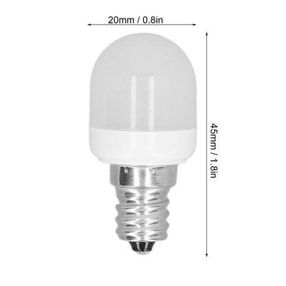 5Pcs Ceiling Light Bulbs 1.5W High Temp Resistant White 75 Luminous Flux E12 Base LED Bulbs for Office V1294-YM3119220145912-0421