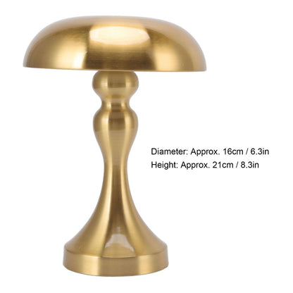 Table Lamp Rechargeable Mushroom Shape 3 Speed Color Temperature Touch Stepless Dimming Night Light for Home V1294-YM3119220146311-0421