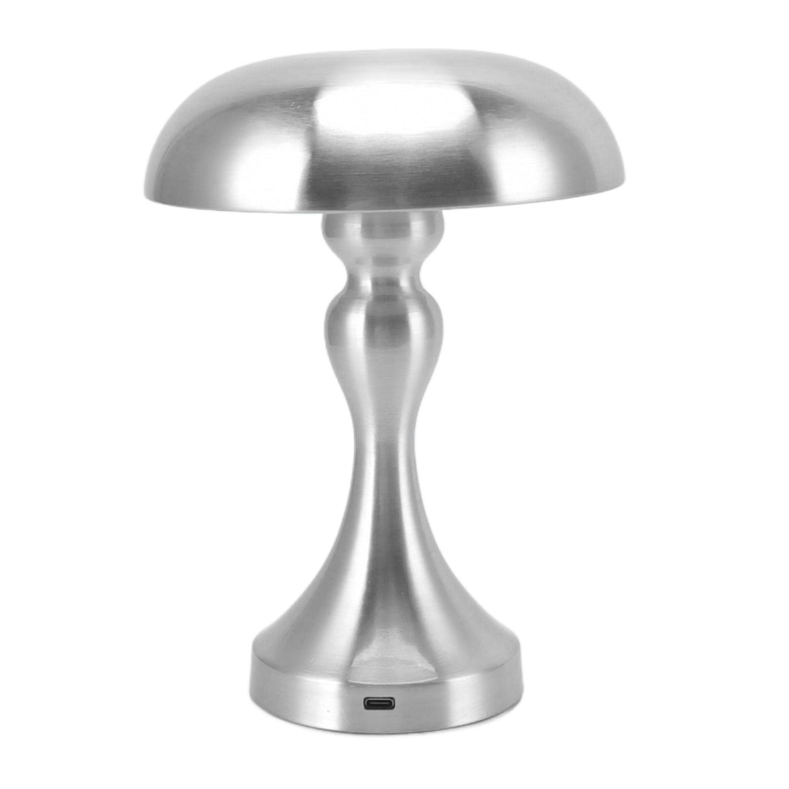 Table Lamp Rechargeable Mushroom Shape 3 Speed Color Temperature Touch Stepless Dimming Night Light for Home V1294-YM3119220146312-0421