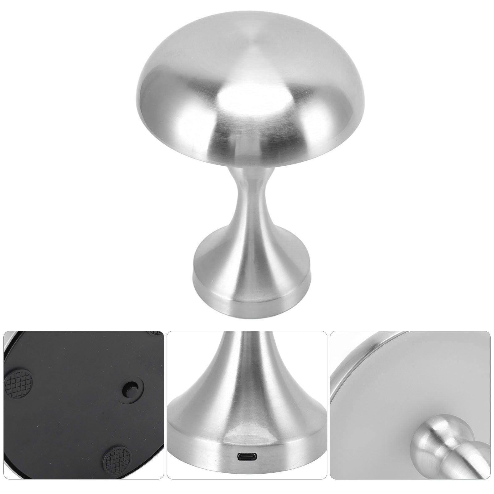 Table Lamp Rechargeable Mushroom Shape 3 Speed Color Temperature Touch Stepless Dimming Night Light for Home V1294-YM3119220146312-0421