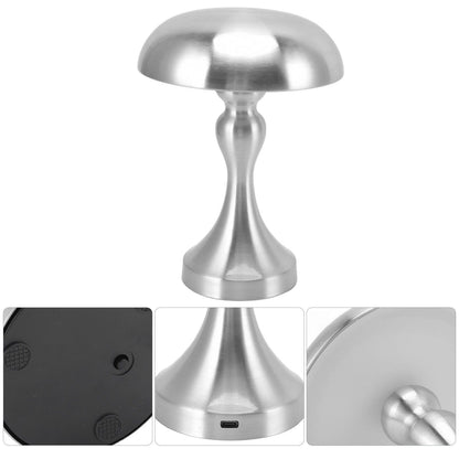 Table Lamp Rechargeable Mushroom Shape 3 Speed Color Temperature Touch Stepless Dimming Night Light for Home V1294-YM3119220146312-0421