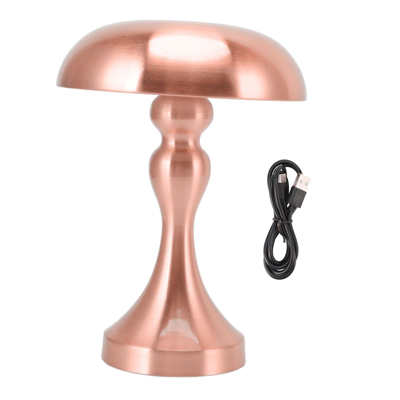 Table Lamp Rechargeable Mushroom Shape 3 Speed Color Temperature Touch Stepless Dimming Night Light for Home V1294-YM3119220146313-0421