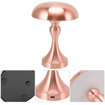 Table Lamp Rechargeable Mushroom Shape 3 Speed Color Temperature Touch Stepless Dimming Night Light for Home V1294-YM3119220146313-0421
