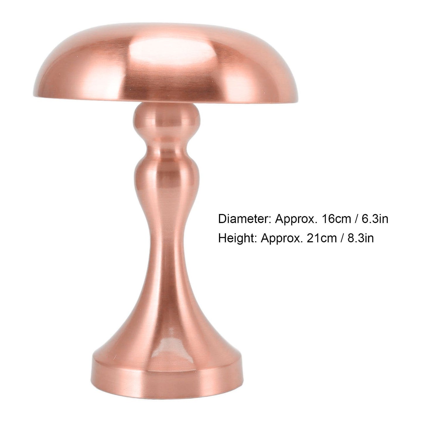 Table Lamp Rechargeable Mushroom Shape 3 Speed Color Temperature Touch Stepless Dimming Night Light for Home V1294-YM3119220146313-0421