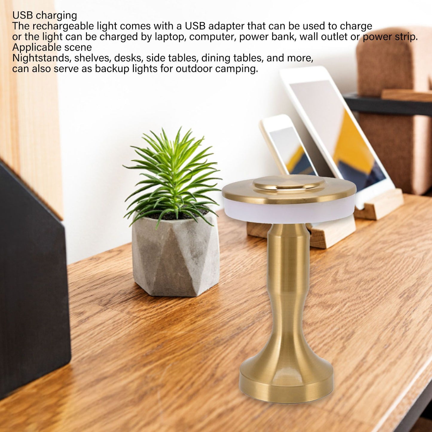 Portable LED Table Lamp Touch Sensor 3 Color Temperatures Rechargeable Battery Powered Bedside Night Lamp for V1294-YM3119220147111-0421