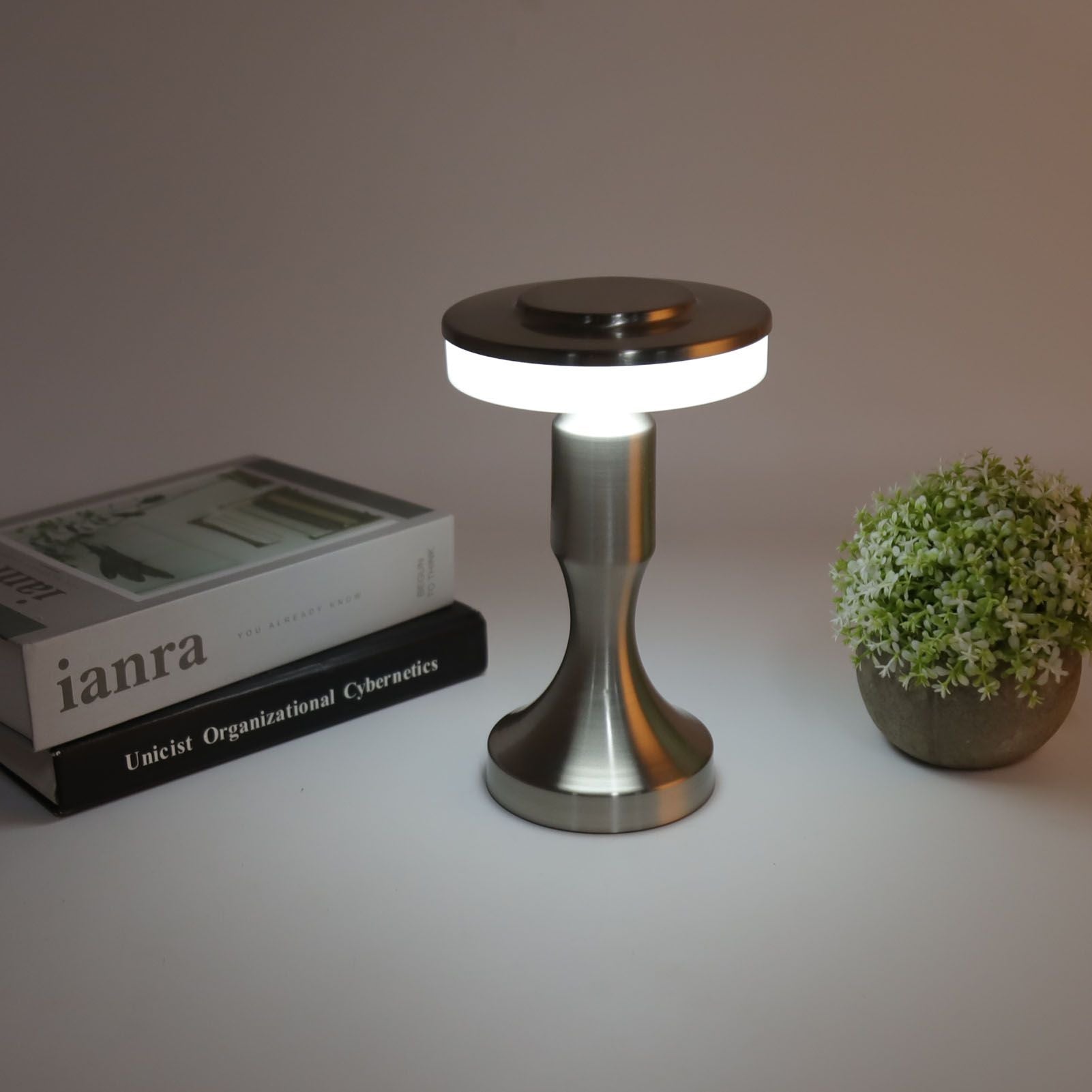 Portable LED Table Lamp Touch Sensor 3 Color Temperatures Rechargeable Battery Powered Bedside Night Lamp for V1294-YM3119220147112-0421