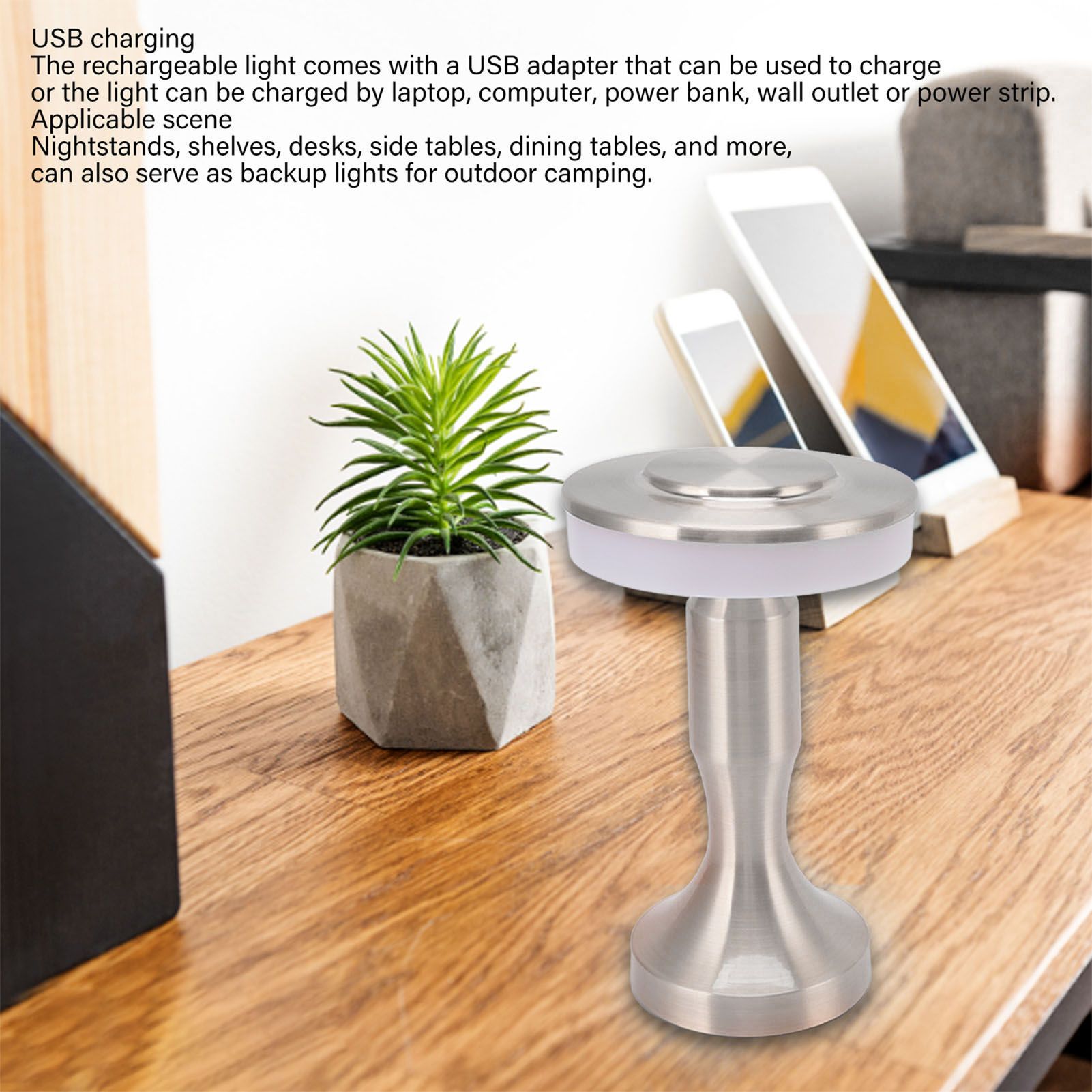 Portable LED Table Lamp Touch Sensor 3 Color Temperatures Rechargeable Battery Powered Bedside Night Lamp for V1294-YM3119220147112-0421
