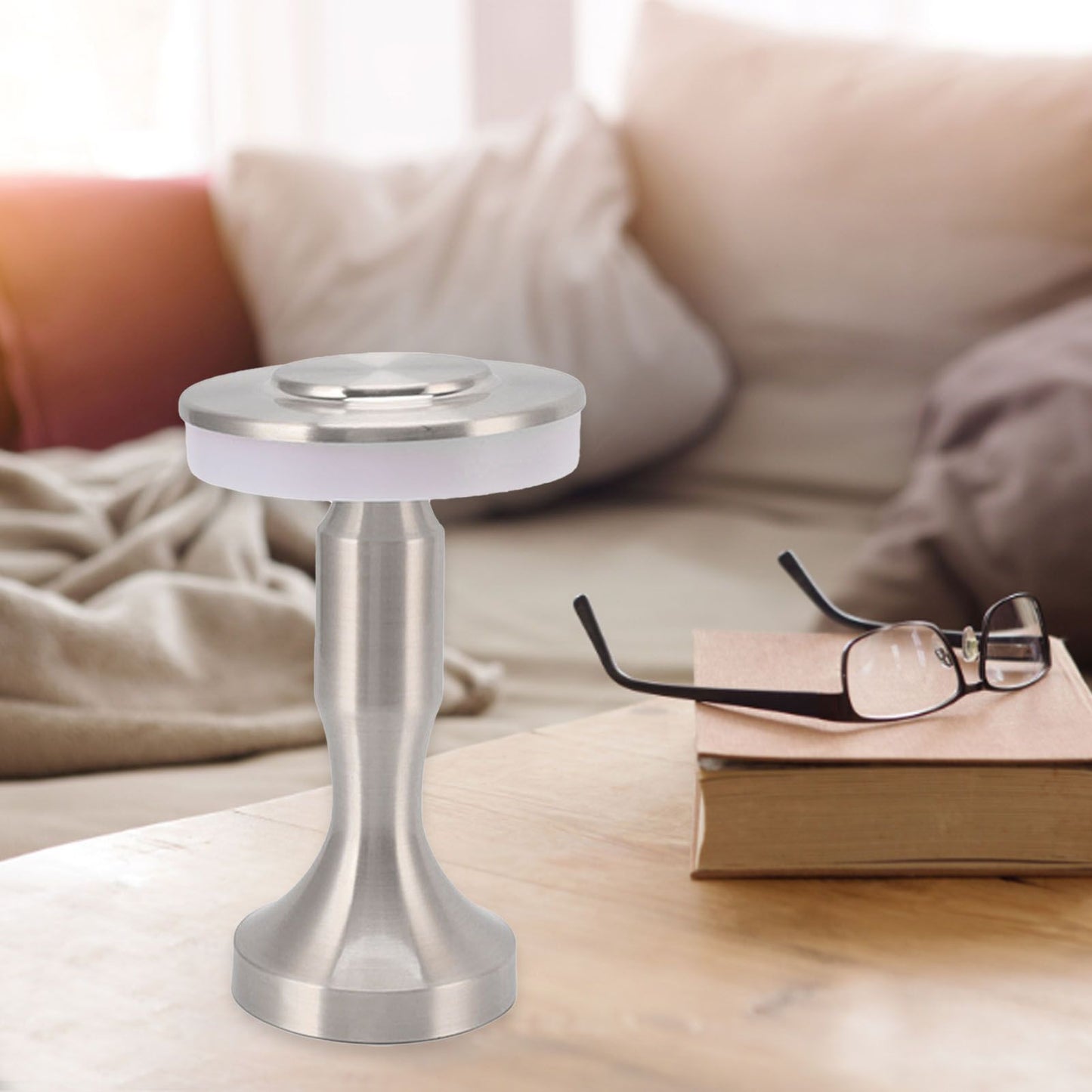 Portable LED Table Lamp Touch Sensor 3 Color Temperatures Rechargeable Battery Powered Bedside Night Lamp for V1294-YM3119220147112-0421