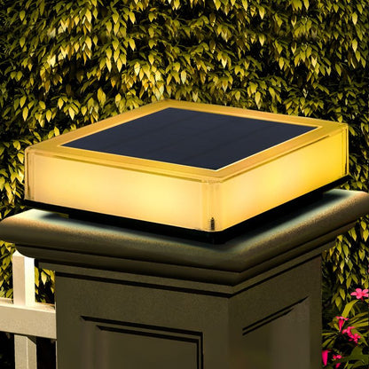 Solar LED Post Light High Brightness Waterproof Safe Stable Solar Post Lamp for Outdoor Courtyard Garden V1294-YM3119220147411-0421