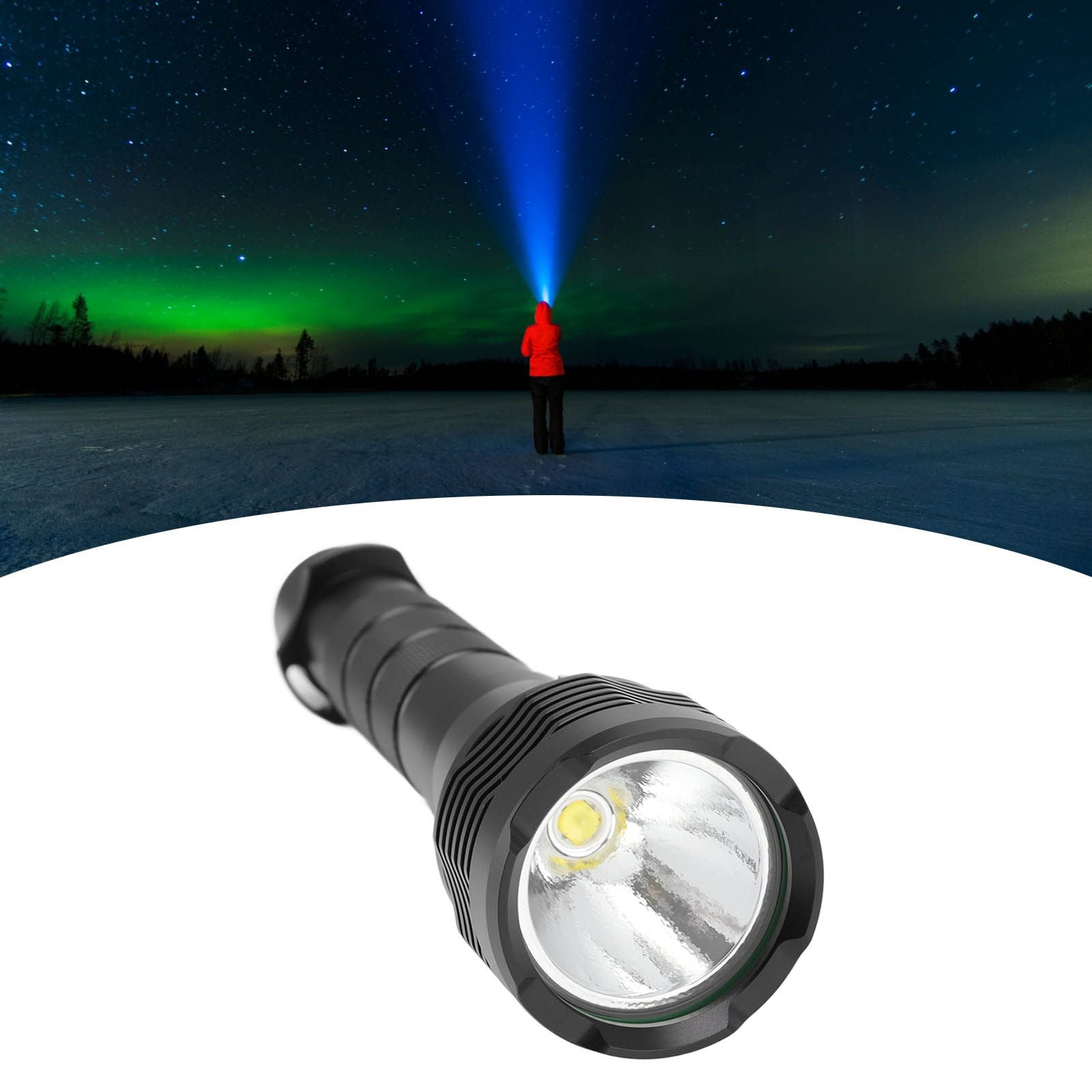 Strong Light Diving Flashlight 3600LM Long Range LED Dive Light Aluminum Alloy IPX8 Waterproof Diving Torch V1294-YM3119220147911-0421