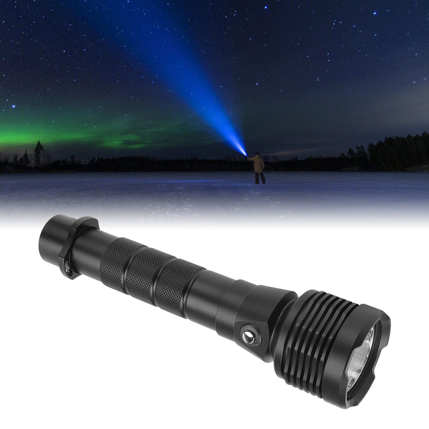 Strong Light Diving Flashlight 3600LM Long Range LED Dive Light Aluminum Alloy IPX8 Waterproof Diving Torch V1294-YM3119220147911-0421