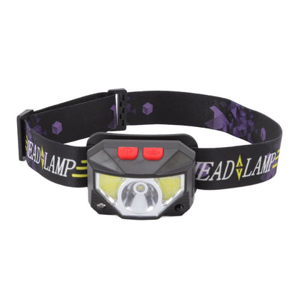 LED Outdoor Headlamp ABS Mini Multifunction USB Charging COB Sensor Head Flashlight V1294-YM3119220148111-0421