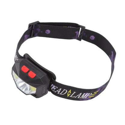LED Outdoor Headlamp ABS Mini Multifunction USB Charging COB Sensor Head Flashlight V1294-YM3119220148111-0421