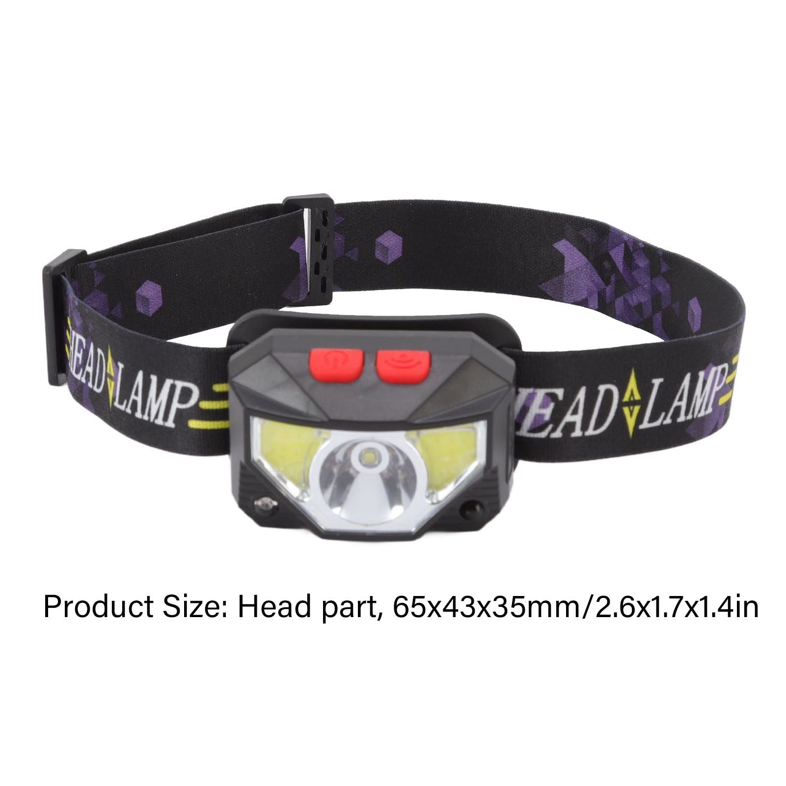 LED Outdoor Headlamp ABS Mini Multifunction USB Charging COB Sensor Head Flashlight V1294-YM3119220148111-0421