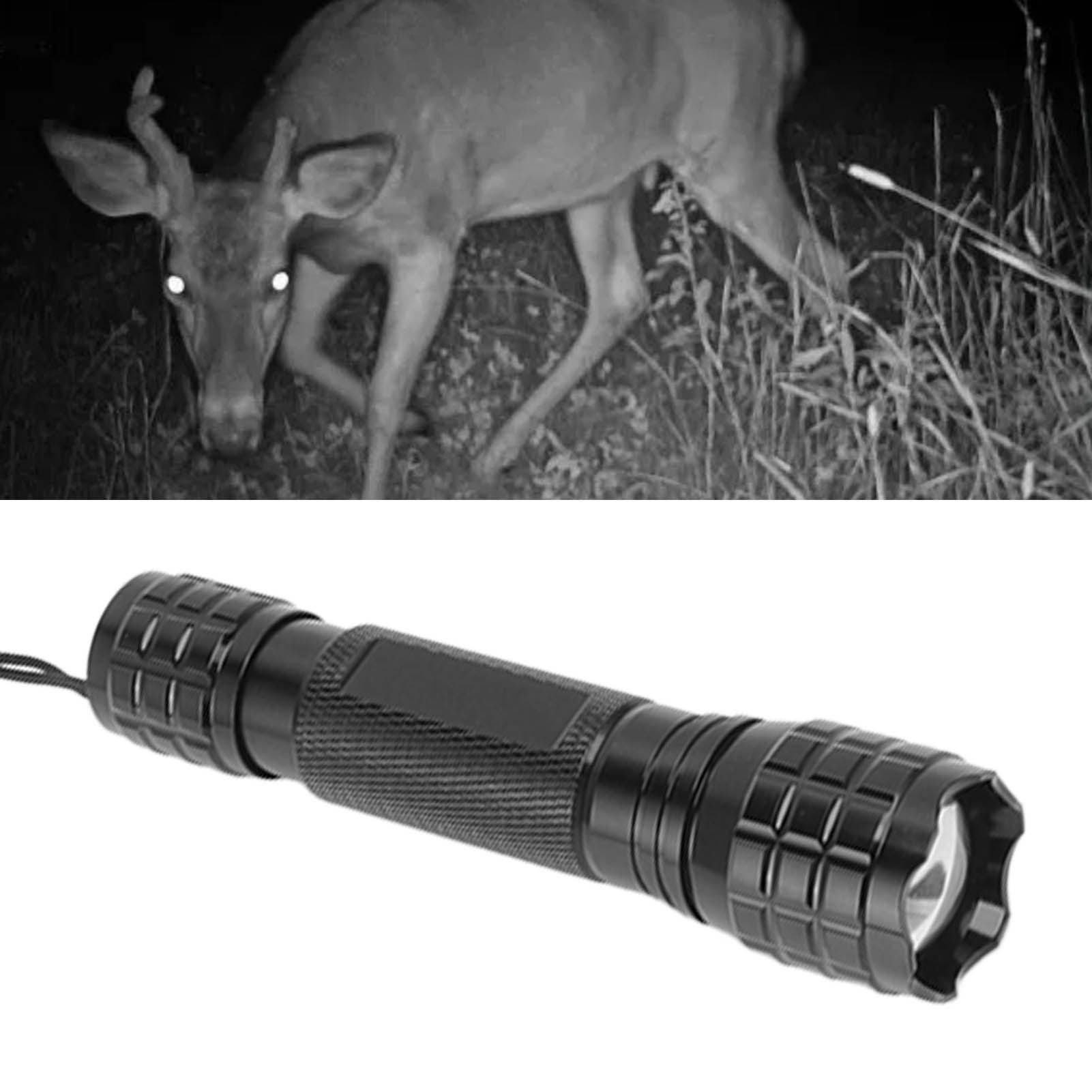 Infrared LED Flashlight Mini Handheld 850nm Zoomable Infrared Night Vision Flashlight for Hunting V1294-YM3119220148311-0421