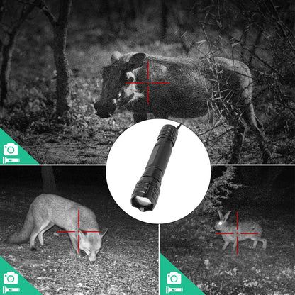 Infrared LED Flashlight Mini Handheld 850nm Zoomable Infrared Night Vision Flashlight for Hunting V1294-YM3119220148311-0421