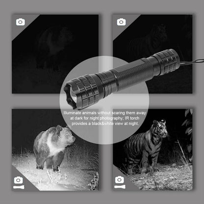 Infrared LED Flashlight Mini Handheld 850nm Zoomable Infrared Night Vision Flashlight for Hunting V1294-YM3119220148311-0421