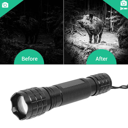 Infrared LED Flashlight Mini Handheld 850nm Zoomable Infrared Night Vision Flashlight for Hunting V1294-YM3119220148311-0421
